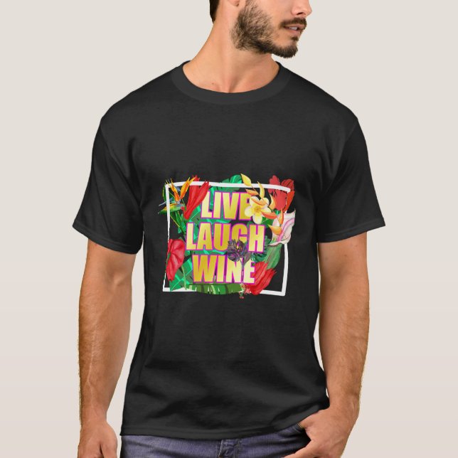 Camiseta Vinho De Rir Para Mulheres Que Adoram Vinho (Frente)