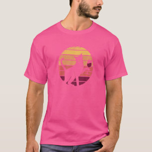 Camiseta Vinho De Sol Retroativo Para Raparigas De Gato