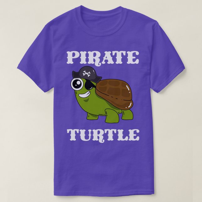 Camiseta Vinho de Tartaruga Pirata (Frente do Design)