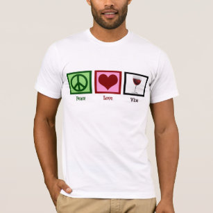 Camiseta Vinho do amor da paz