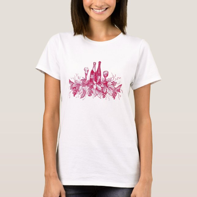 Camiseta Vinho do vintage (Frente)