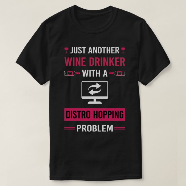 Camiseta Vinho Drinker (Distrito de Compras) (Frente do Design)