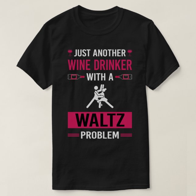 Camiseta Vinho Drinker Waltz (Frente do Design)