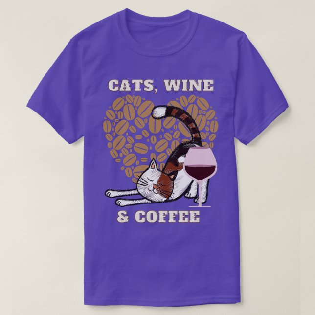 Camiseta Vinho e café (19) (Frente do Design)