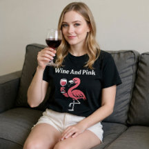 Vinho E Flamingo Rosa