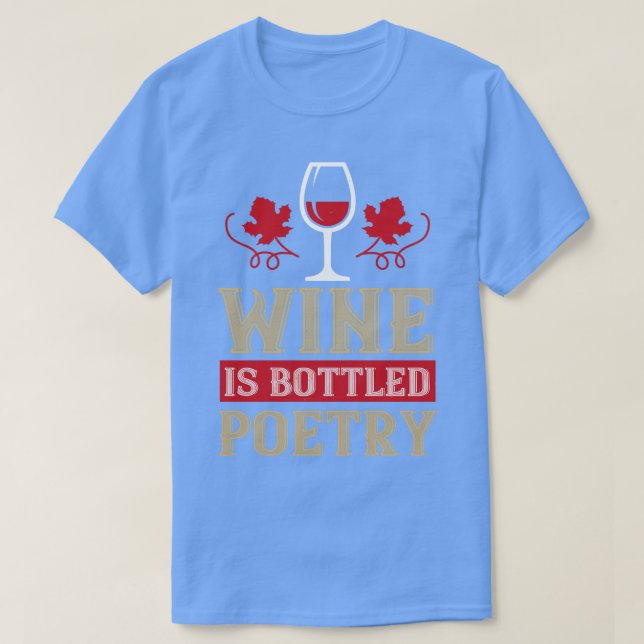 Camiseta Vinho É Poesia Engarrafada (Frente do Design)