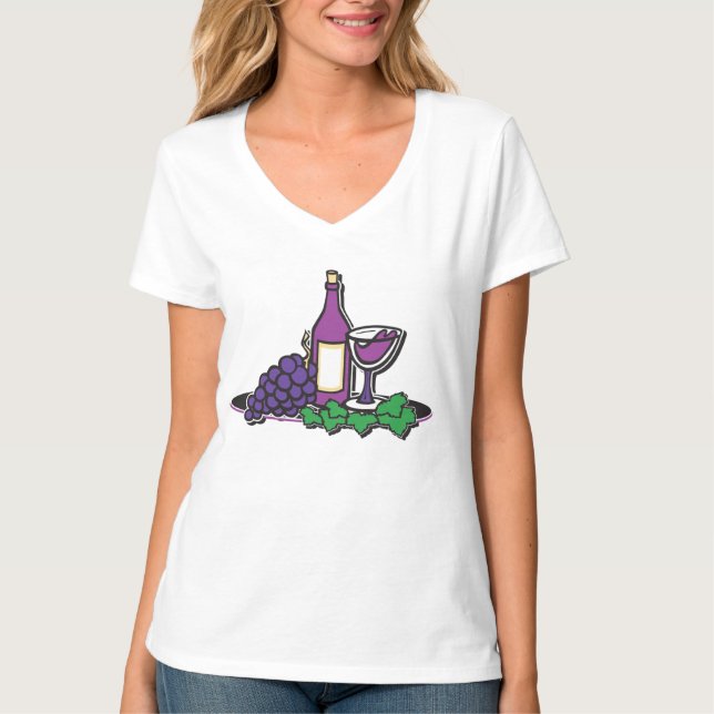 Camiseta Vinho e Uvas Roxas (Frente)