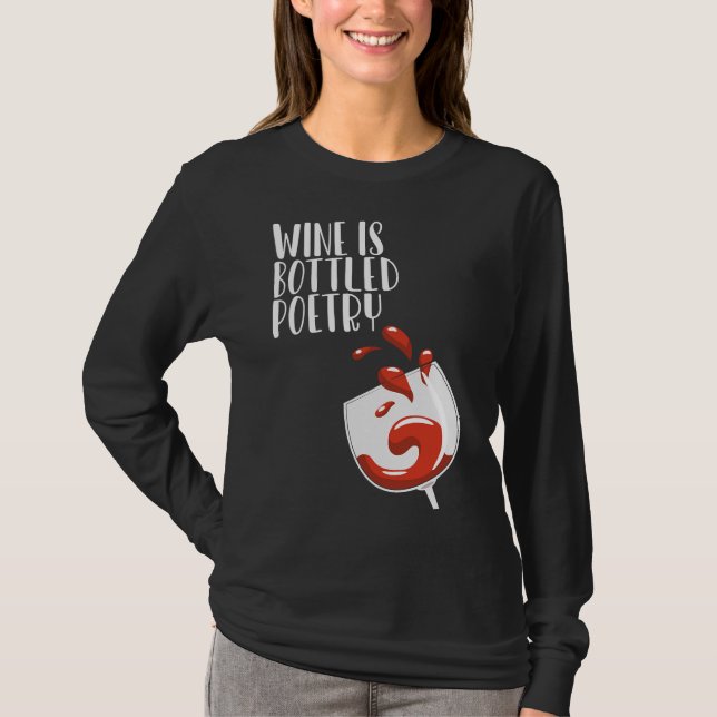 Camiseta Vinho Engarrafado Vinho De Poesia (Frente)