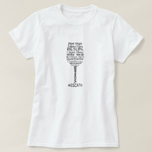 Camiseta Vinho Feminino Gráfico Engraçado de Verão Bebendo