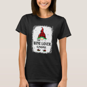 Camiseta Vinho Gnome Buffalo Xmas Plaid Correspondente Fam