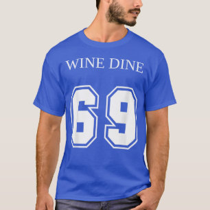 Camiseta Vinho Jantar 69 (Frente e Verso) Diversão - criati