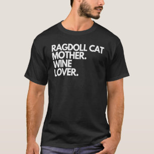 Camiseta Vinho Mãe de Gato Ragdoll