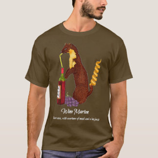 Camiseta Vinho Marten para vestuário escuro