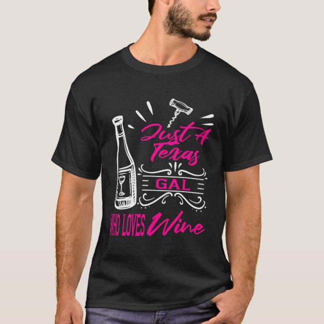 Camiseta Vinho, Mulheres do Texas Bebidas Engraçadas Pareci (Frente)
