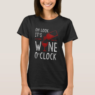 Camiseta Vinho Mulheres Para Mãe Esposa Oh Olhe É Hora Do V