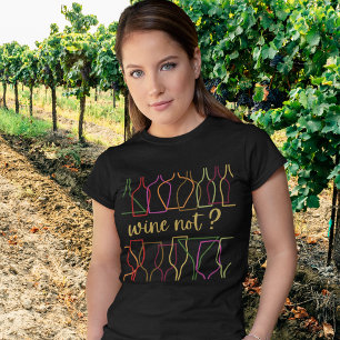 Camiseta Vinho Não