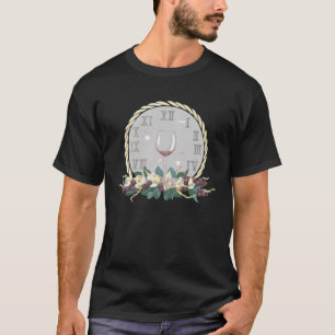 Camiseta Vinho Ou Vinho De Relógio