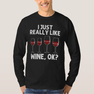 Camiseta Vinho Para Homens Mulheres Vinho Tinto Cálice de