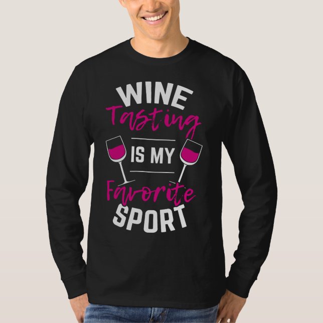 Camiseta Vinho Provando Esporte Bebendo (Frente)