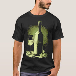Camiseta Vinho Provando Vinho Ventilador Vinho Bebendo Vinh