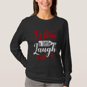 Camiseta Vinho Rindo Um Pouco De Vinho