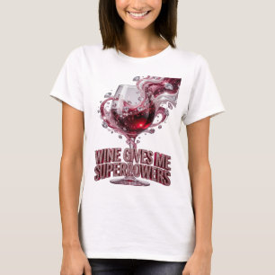 Camiseta VINHO ROSA Lindo ME DÁ SUPERPODERES