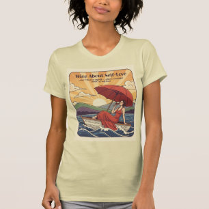 Camiseta Vinho Sobre o Amor-Próprio – Que Mundo Maravilhoso