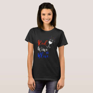 Camiseta Vinho Tinto e Azul 4 de Julho