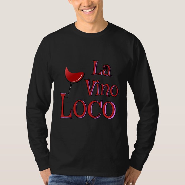 Camiseta Vinho tinto La Vino Loco (Frente)