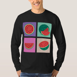 Camiseta Vinho Tropical de Verão de Pop-Arte Exótica