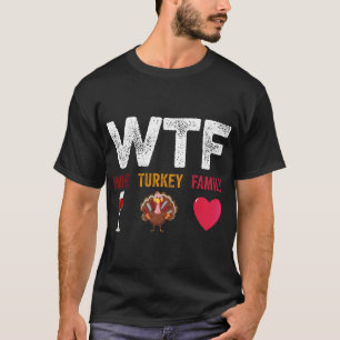 Camiseta Vinho Turquia Família Engraçada Feia Fofo Velho Na