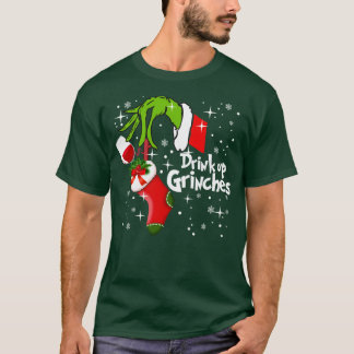 Camiseta Vinho Vermelho Bebe Grinches Engraçado Natal