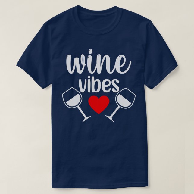 Camiseta Vinho Víbula Vinho Engraçado Vinho Vento Dizendo e (Frente do Design)