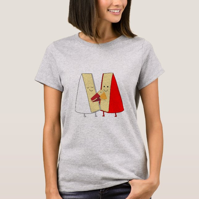 Camiseta Vinhos E Queijos Amantes (Frente)