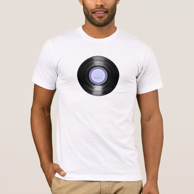 Camiseta Vinil, cante sua vida (Frente)