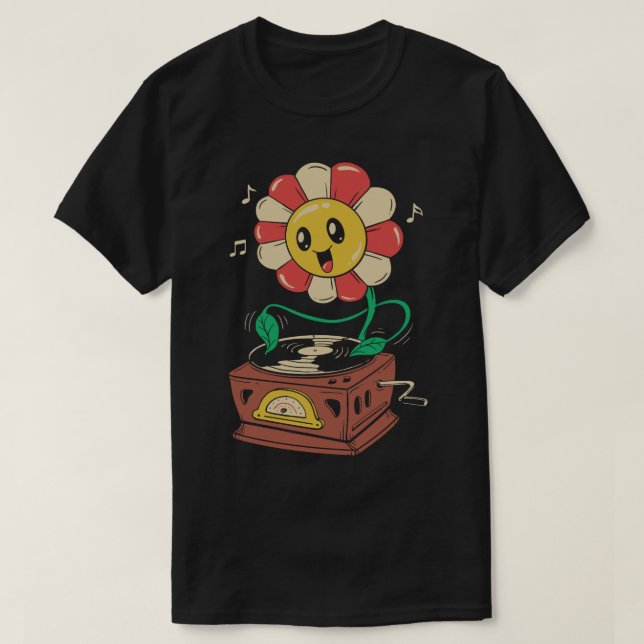 Camiseta Vinil Flower (Frente do Design)