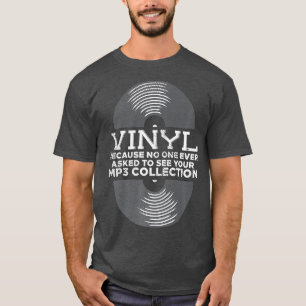 Camiseta Vinil Porque Ninguém Já Perguntou - DJ - Retro