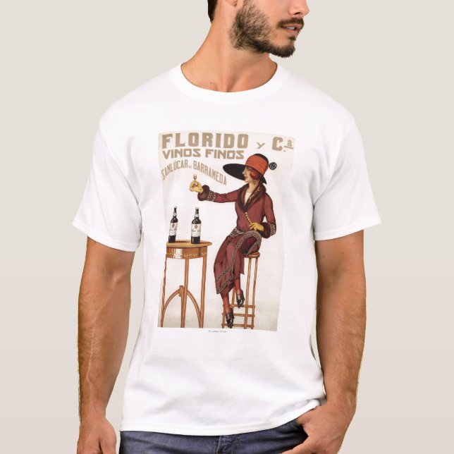 Camiseta Vinos Finos - Sanlucar de Barrameda de Florido (Frente)