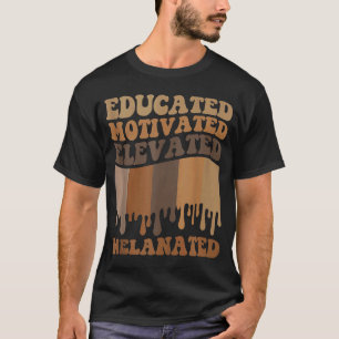Camiseta Vinta de Groovy Melanizada Elevada e Elevada