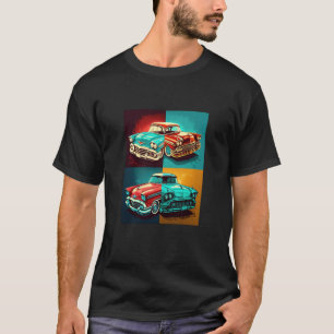 Camiseta Vintag (Estilo de Pop do com estilo Vintag) para a