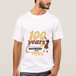 Camiseta Vintage 100 Years Black History 1920-2026 Celebrat
