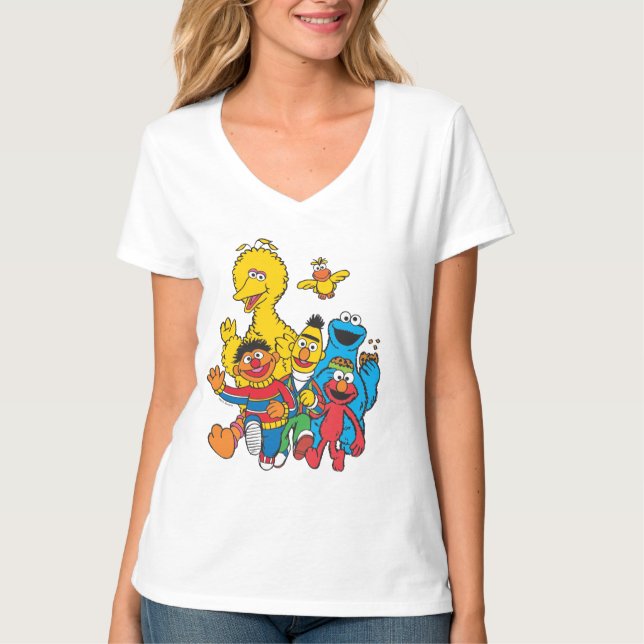 Camiseta Vintage 123 Sesame Street 2 (Frente)