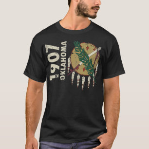 Camiseta Vintage 1907 Oklahoma State Flag