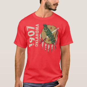 Camiseta Vintage 1907 Oklahoma State Flag