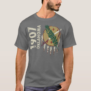 Camiseta Vintage 1907 Oklahoma State Flag