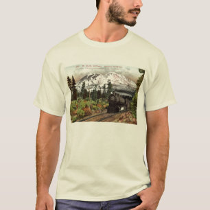 Camiseta Vintage 1912 do sul do Pacífico Mt. Shasta