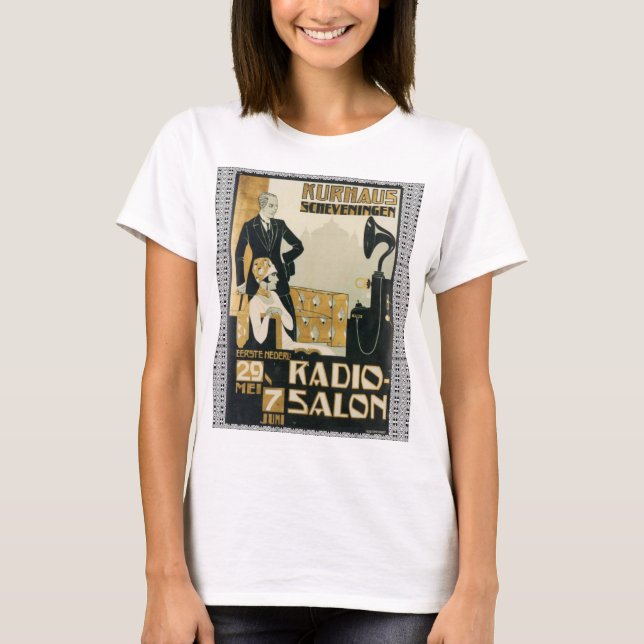 Camiseta Vintage 1920 Netherlands Radio Salon (Frente)