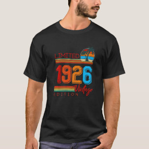 Camiseta Vintage 1926 Retro 96º aniversário 96 anos
