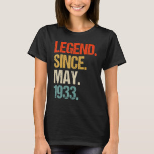 Camiseta vintage 1933, 90, retro 90 anos