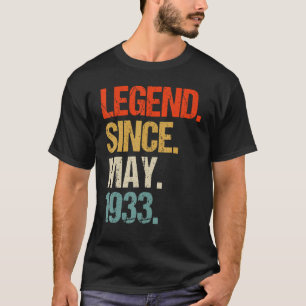 Camiseta vintage 1933, 90, retro 90 anos